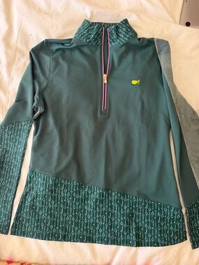 Green Long-Sleeve Quarter-Zip Pullover Hoodie